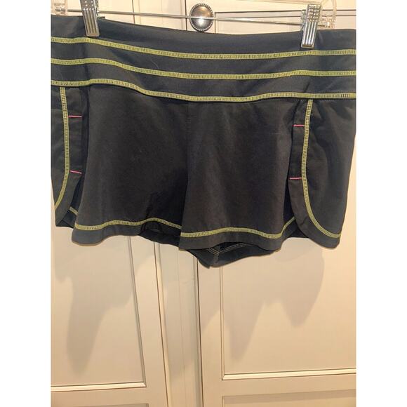 Athleta Womens M Teal Stretch Waist Lined Athleisure Running Shorts BOGO - Picture 4 of 7